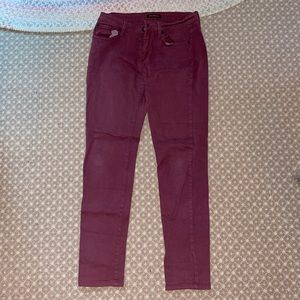 James jeans red skinny pants